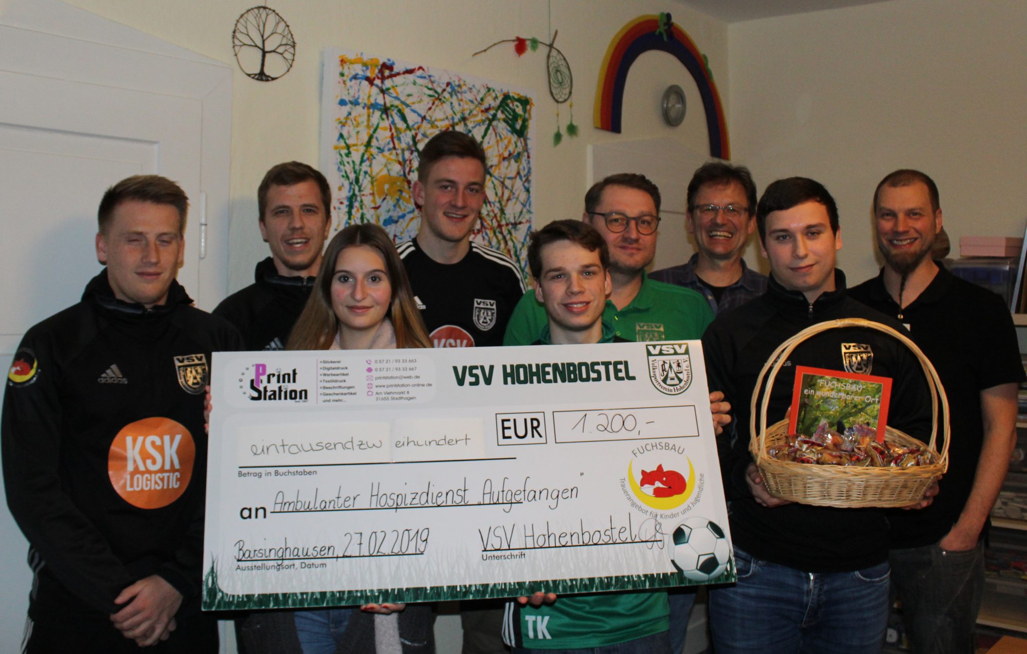 Spendenübergabe des VSV Hohenbostel