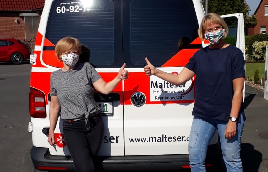 Herzenswunsch Krankenwagen-Team trotzt der Corona-Krise