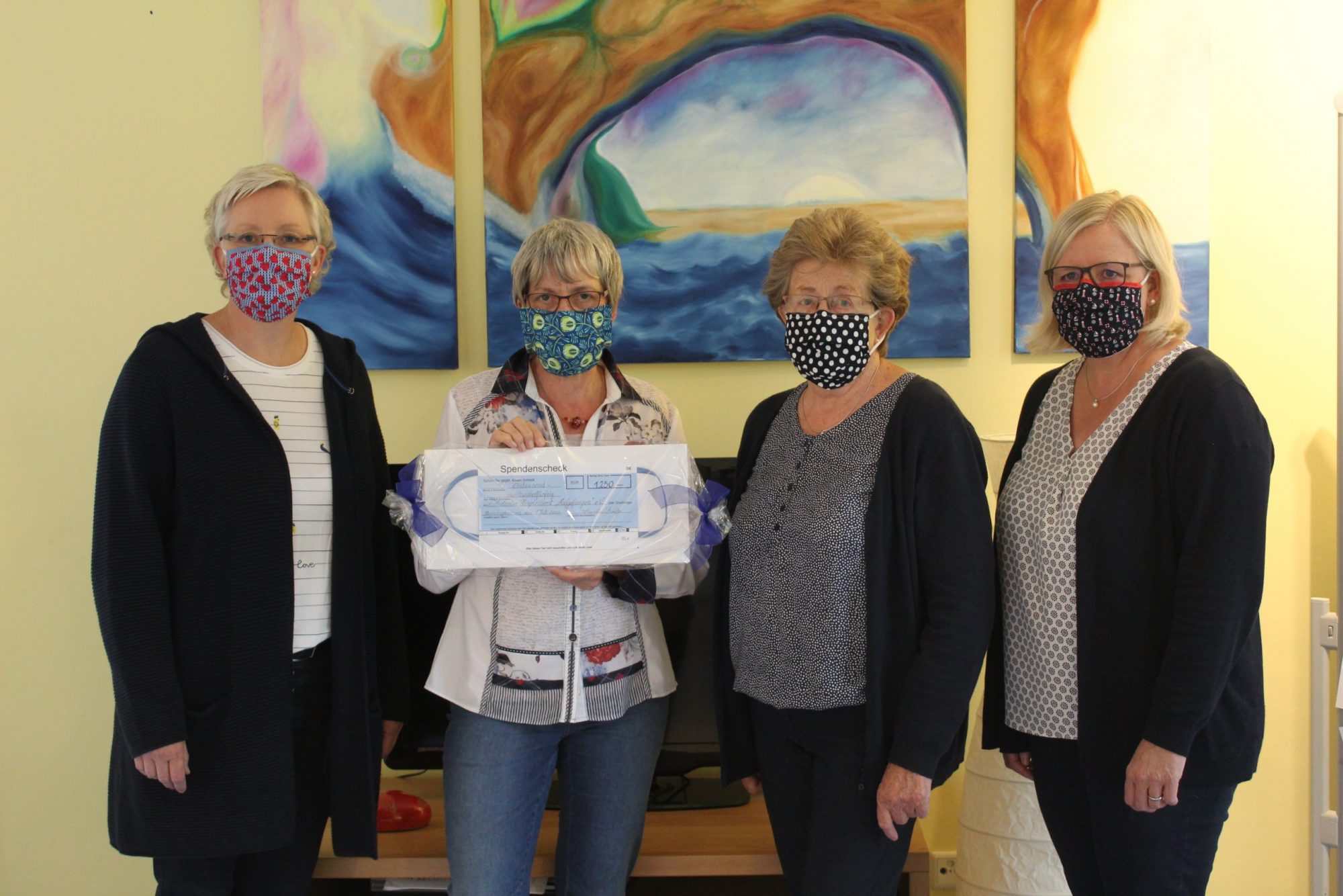 Mund-Nasenschutzmasken ermöglichen 1250 EUR Spende